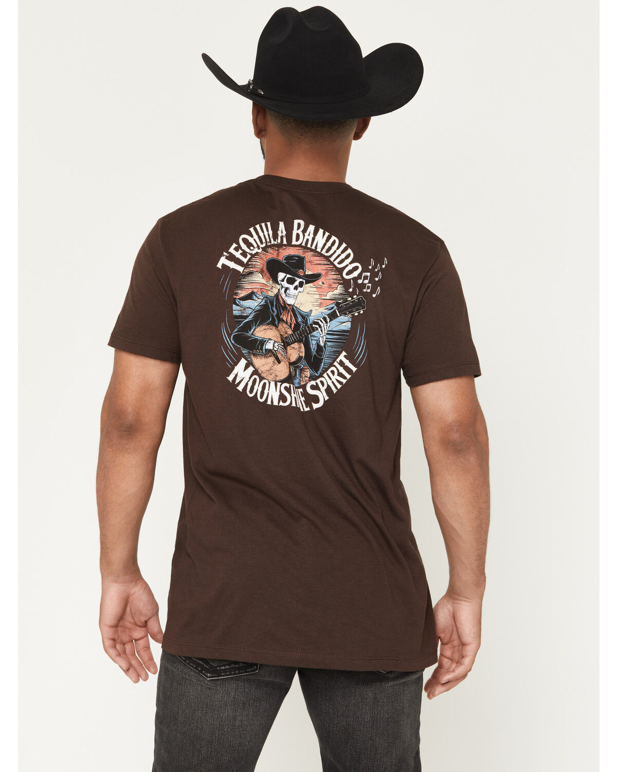 Image #1 - Moonshine Spirit&reg; Men's Tequila Bandito Short Sleeve Graphic T-Shirt, Dark Brown, hi-res