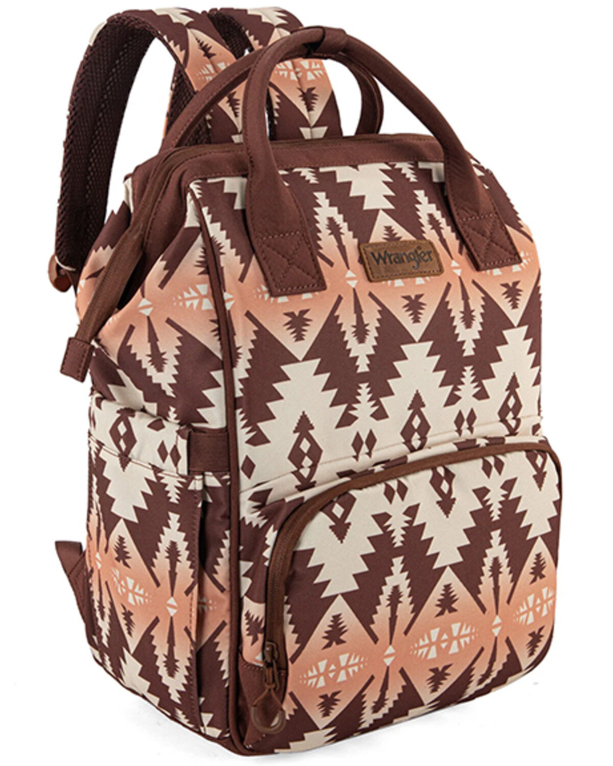 Wrangler Women's Callie Southwestern Print Backpack, Brown, hi-res