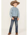 Image #1 - Wrangler Boys' Medium Wash Slim Straight Denim Jeans, Medium Wash, hi-res