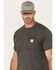 Image #2 - Carhartt Men's Force Relaxed Fit Midweight Short Sleeve Pocket T-Shirt, Grey, hi-res