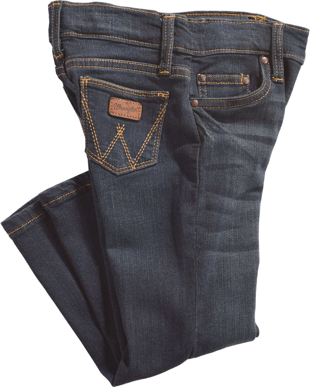 Wrangler Toddler Boys' Western Adjust A Fit Jeans, Blue, hi-res