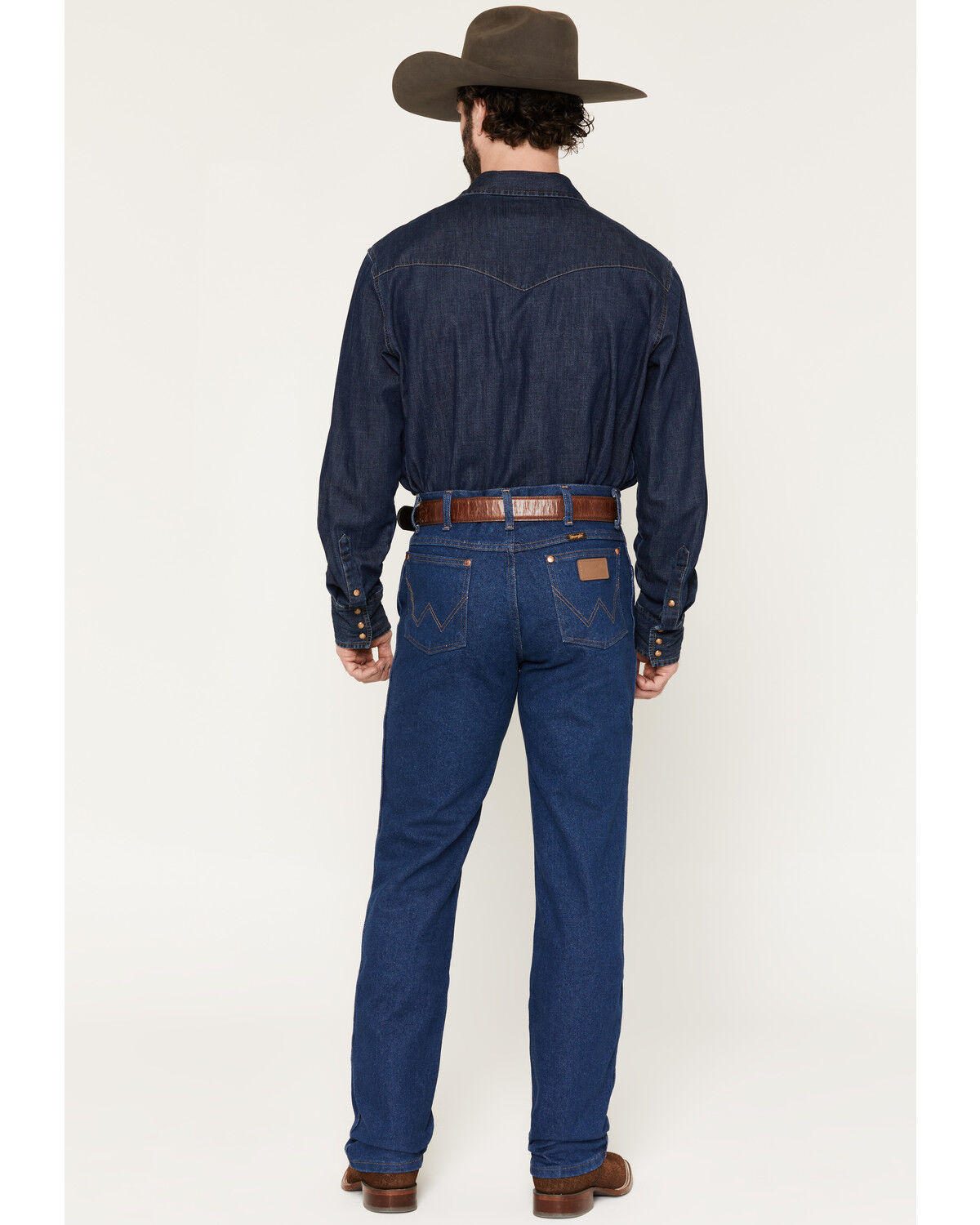 Image #3 - Wrangler 936 Cowboy Cut Slim Fit Prewashed Jeans, Indigo, hi-res