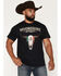 Image #1 - Moonshine Spirit&reg;&nbsp;Men's Mexico Skull Short Sleeve Graphic T-Shirt, Black, hi-res