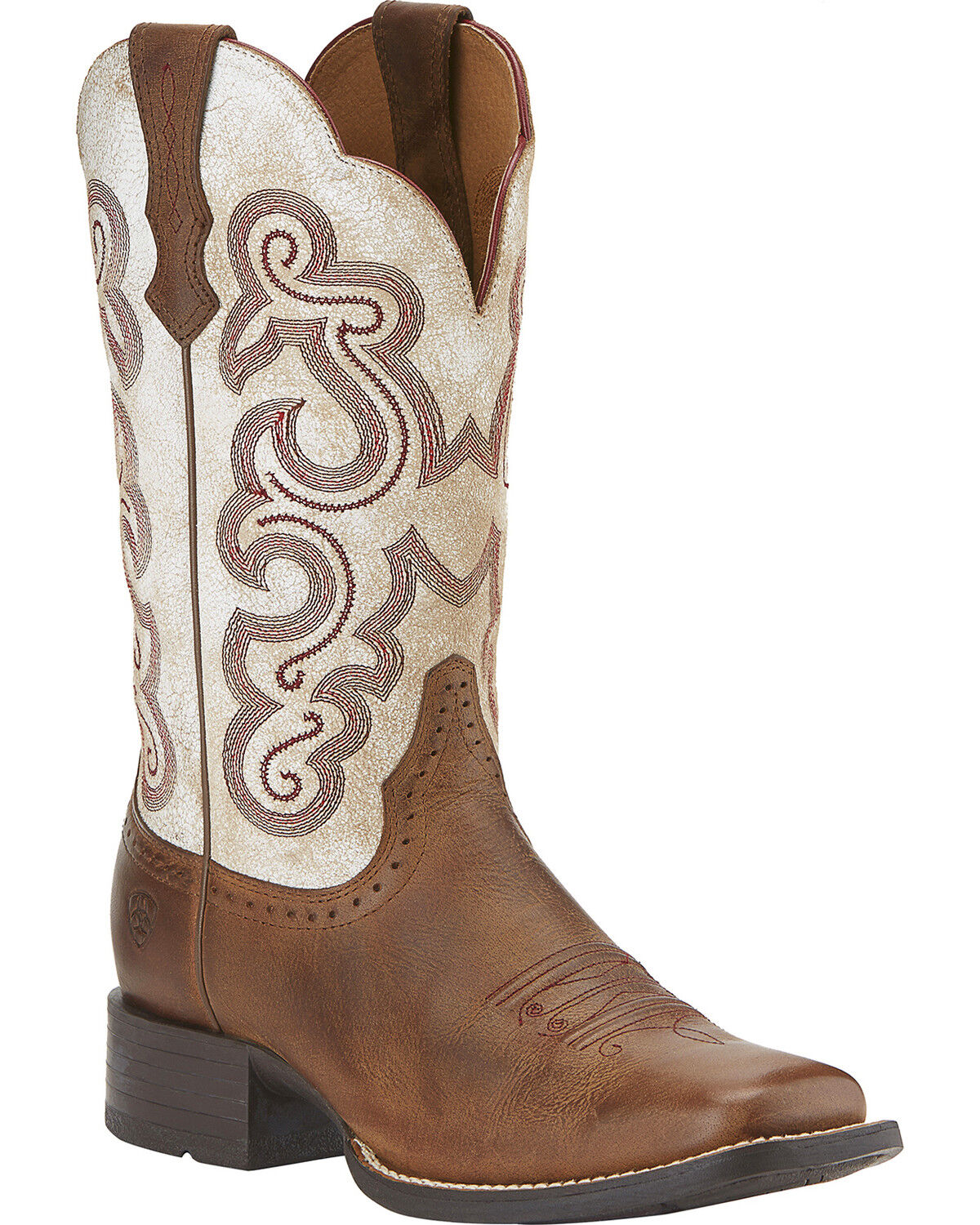 Image #1 - Ariat Women's Quickdraw Western Boots - Square Toe, Brown, hi-res