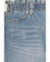 Image #2 - Wrangler Girls' Light Wash Denim Skirt, Blue, hi-res