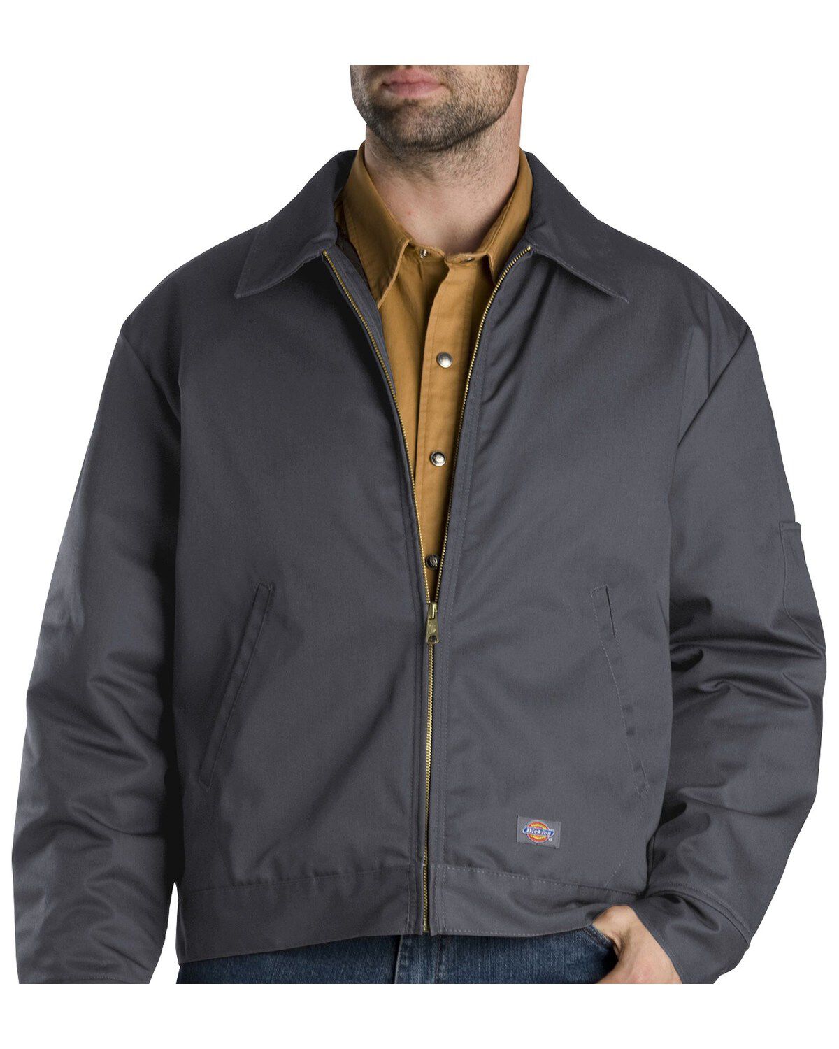 Dickies Men's Insulated Eisenhower Work Jacket, Charcoal Grey, hi-res