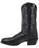 Image #6 - Laredo Men's Embroidered Round Toe Western Boots, Black, hi-res