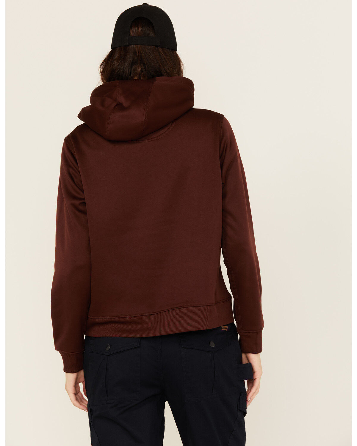 Image #4 - Lucky Brand Workwear Women's Fleece Hoodie, Chocolate, hi-res