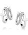 Image #1 - Montana Silversmiths Women's Wrapped In Faith Crystal Hoop Earrings , Silver, hi-res