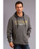 Image #1 - Stetson Men's USA Slub French Terry Hooded Sweatshirt, Grey, hi-res