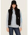 Image #1 - Carhartt Women's Washed Duck Sherpa Lined Vest, Black, hi-res