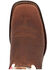 Image #6 - Durango Men's Rebel Mexico Flag Shaft Performance Western Boots - Broad Square Toe , Brown, hi-res