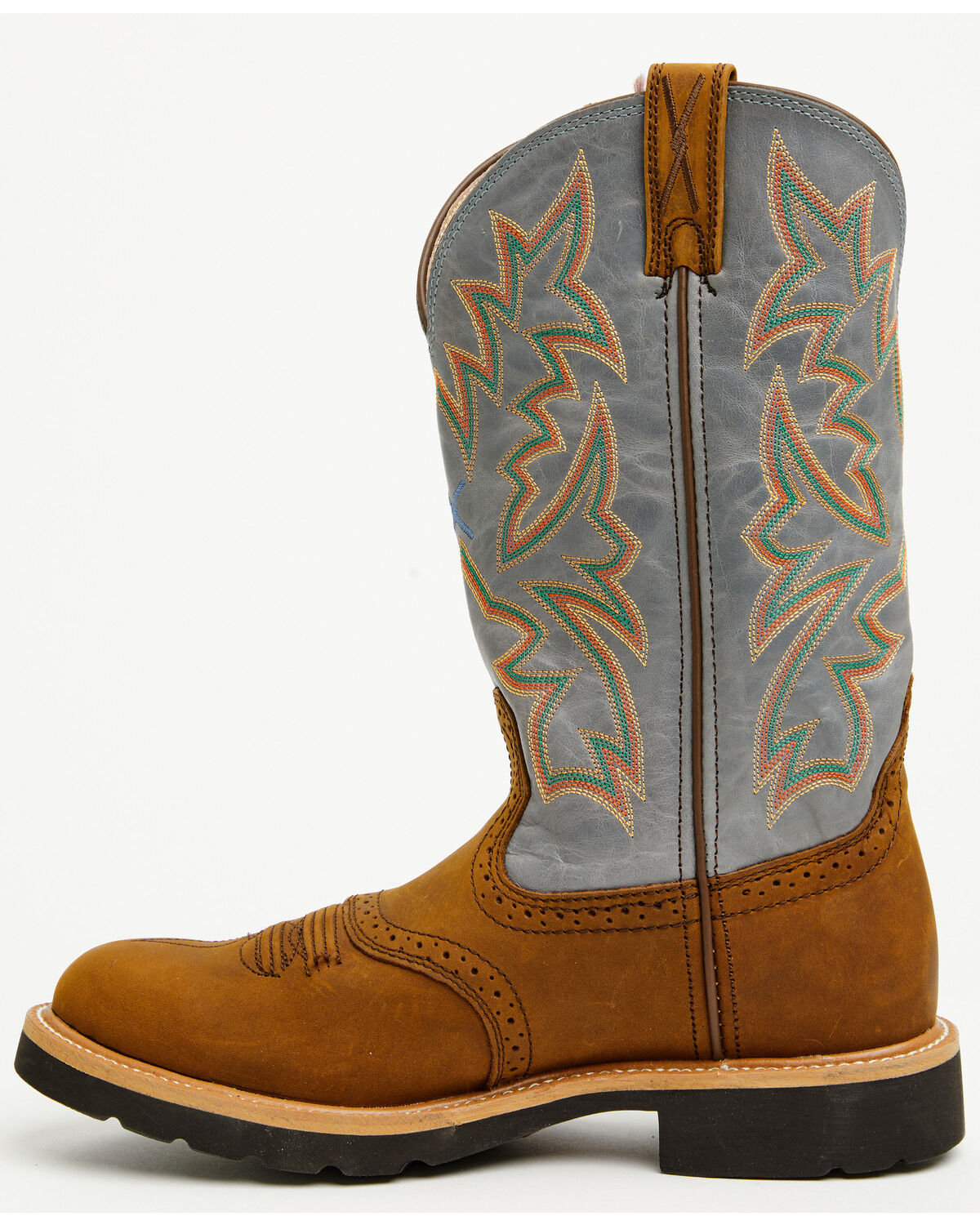 Image #3 - Twisted X Men's Cowboy Pull-On Work Boots - Soft Toe, Distressed, hi-res