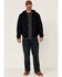 Image #2 - Hawx Men's Navy Pro Insulated Hooded Zip-Front Bomber Work Jacket , Navy, hi-res