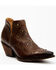 Image #1 - Shyanne Women's Ditza Western Booties - Snip Toe, Brown, hi-res