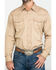 Image #5 - Wrangler Retro Men's Solid Long Sleeve Snap Western Shirt, Tan, hi-res