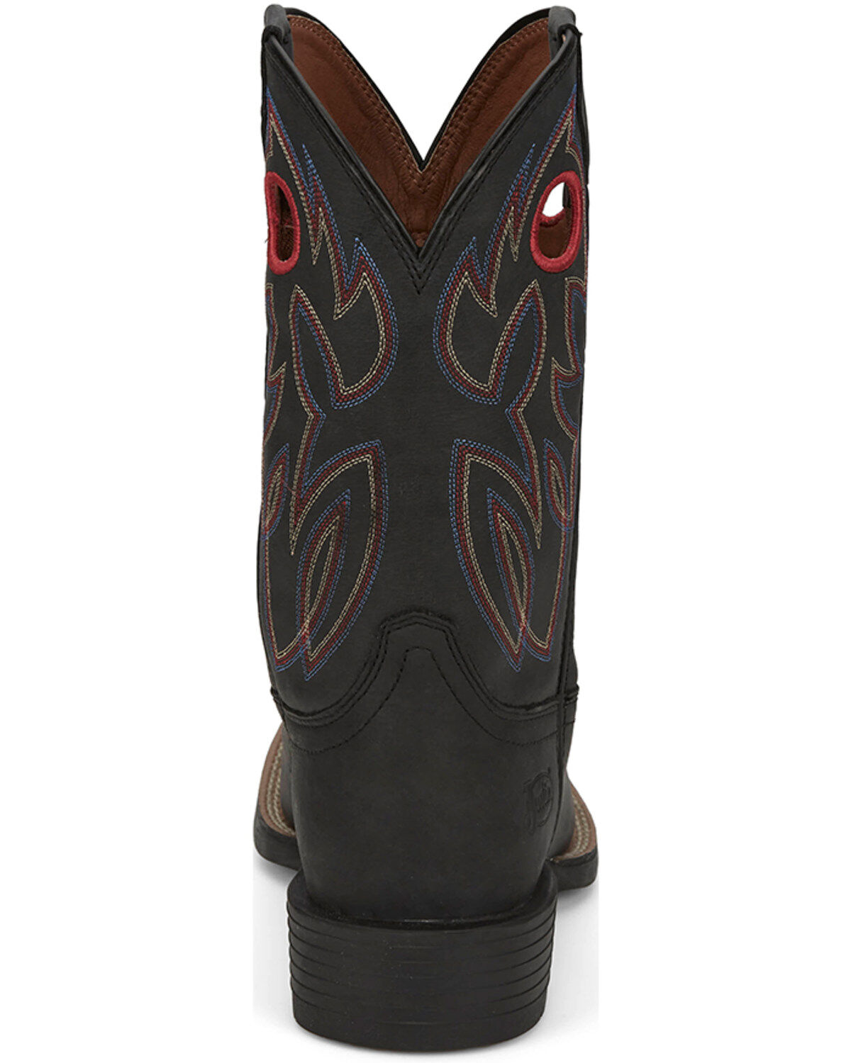 Image #5 - Justin Men's 11" Stampede Bowline Western Boots - Broad Square Toe, Black, hi-res