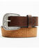 Image #1 - RANK 45&reg; Men's Holt Southwestern Embossed Leather Belt, Dark Brown, hi-res