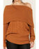 Image #3 - Shyanne Women's Off The Shoulder Cable Knit Sweater, Gold, hi-res