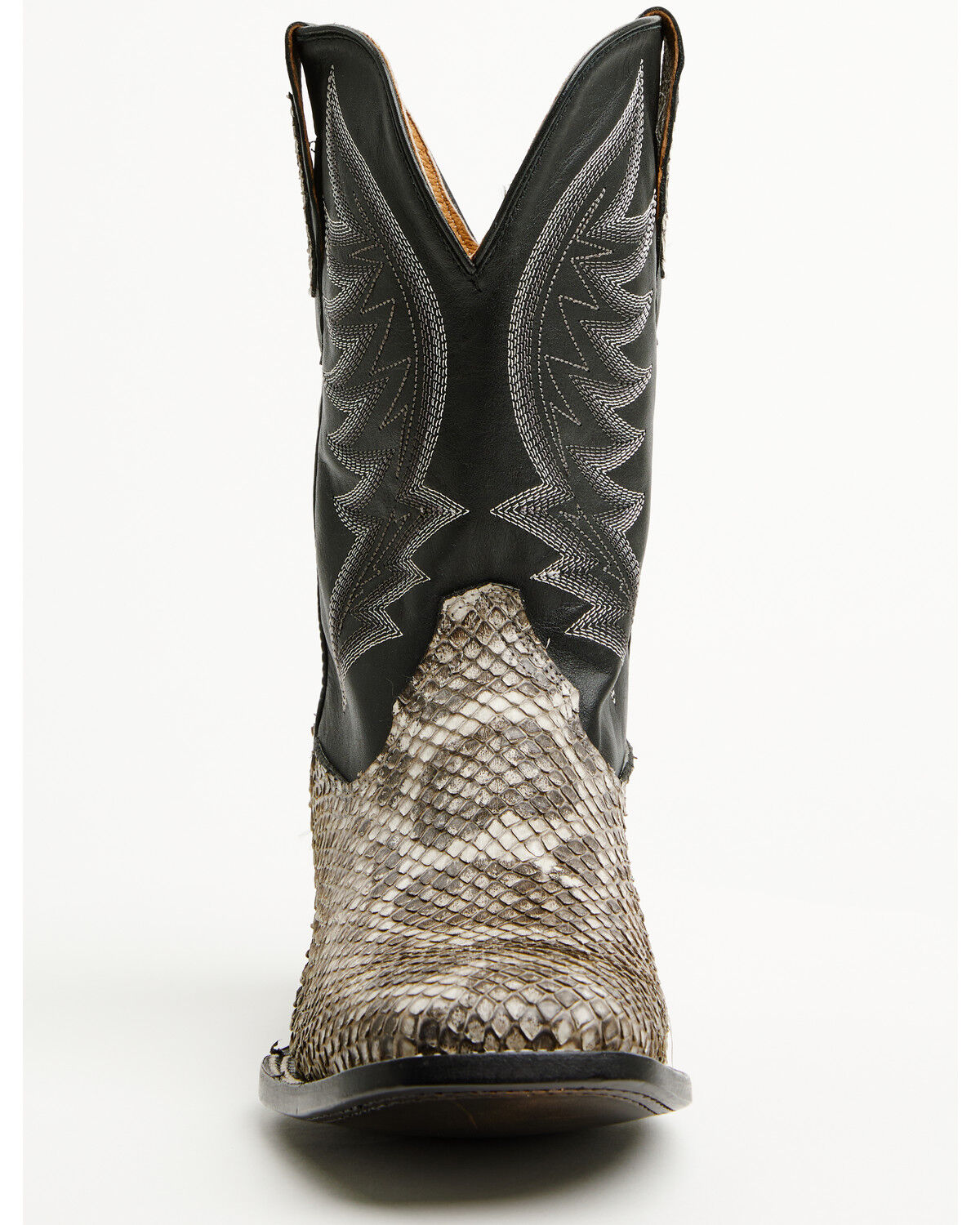 Image #4 - Cody James Men's Exotic Anaconda Western Boots - Broad Square Toe, Black, hi-res