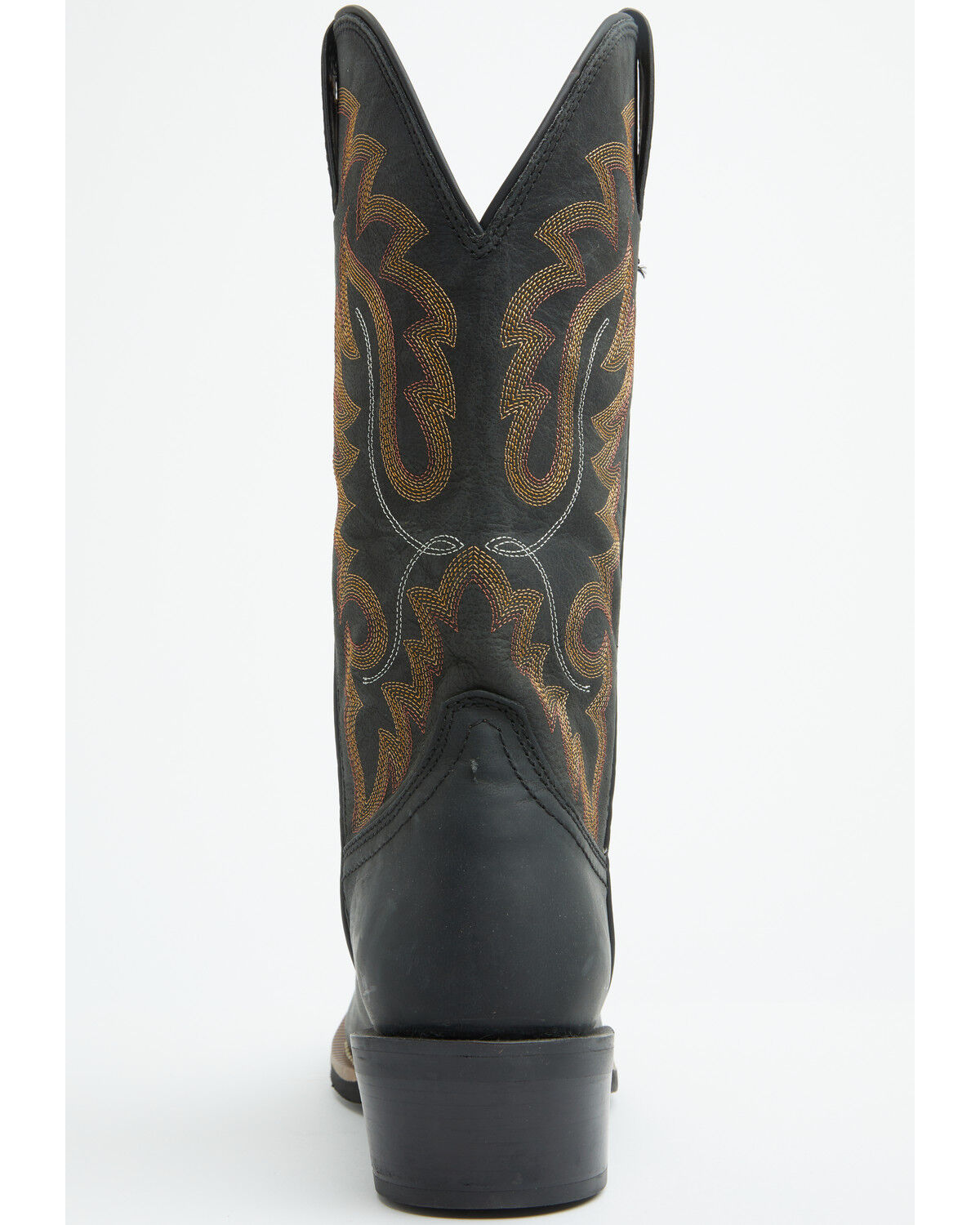 Image #5 - Justin Men's Frontier Cowboy Town Performance Western Boots - Square Toe, Black, hi-res