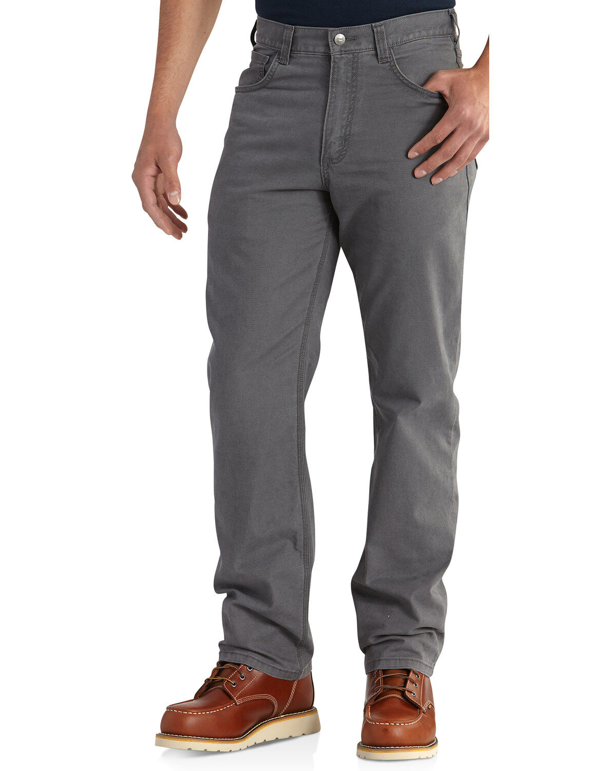 Image #6 - Carhartt Men's Rugged Flex&reg; Rigby Five-Pocket Pants, Charcoal Grey, hi-res