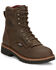 Image #1 - Justin Men's Rivot Lace-Up Work Boots - Soft Toe , Brown, hi-res