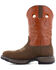 Image #3 - Frye Men's 10" Safety Crafted Wellington Work Boots - Steel Toe, Brown, hi-res