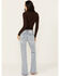 Image #3 - Driftwood Women's Eva Light Wash Low Rise Floral Flare Jeans, Light Wash, hi-res