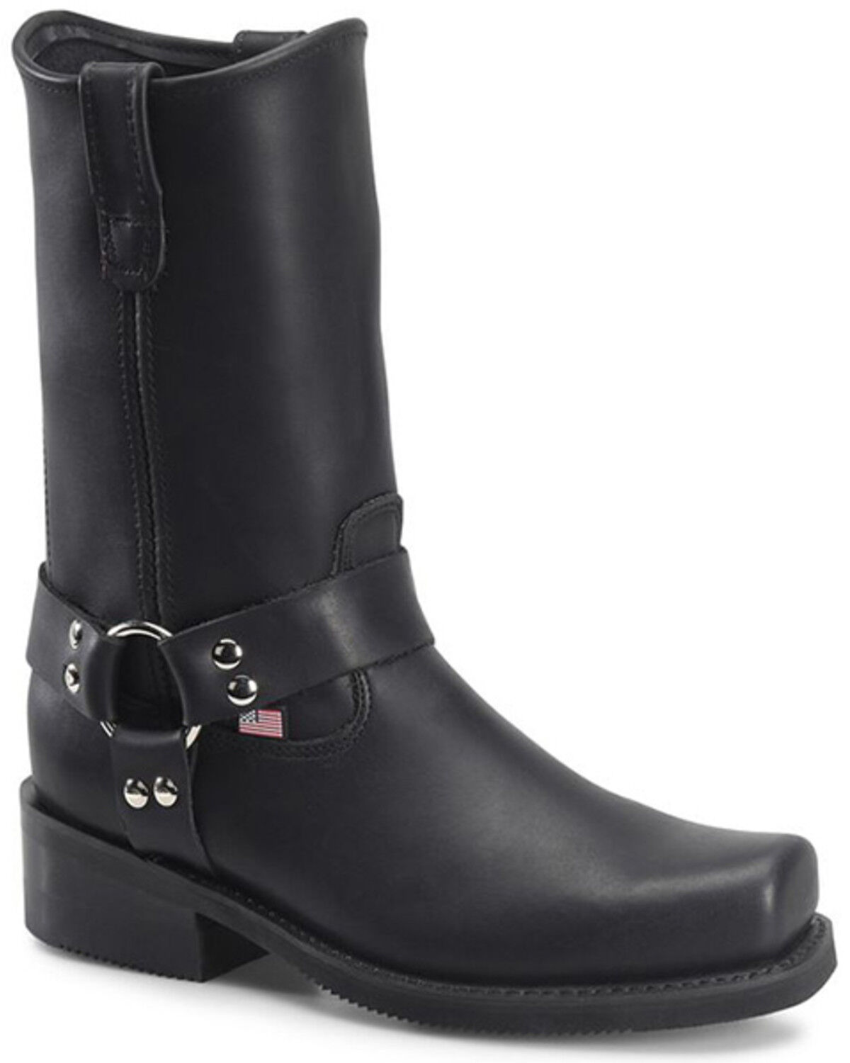 Double-H Men's Road Warrior 10" Motorcycle Boots, Black, hi-res