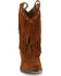 Image #4 - Shyanne® Girls' Fringe Snip Toe Western Boots, Brown, hi-res