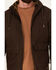 Image #3 - Hawx Men's Weathered Sherpa Lined Hooded Work Jacket, Brown, hi-res