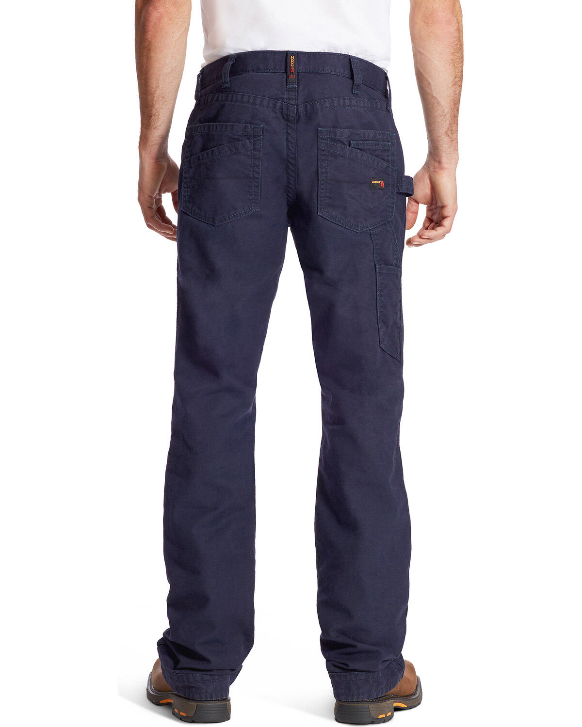 Image #1 - Ariat Men's FR M4 Workhorse Bootcut Jeans, Navy, hi-res