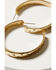 Image #2 - Shyanne Women's Statement Hoop Earrings , Gold, hi-res