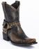 Image #1 - Idyllwind Women's Rocker Western Booties - Square Toe, Black, hi-res