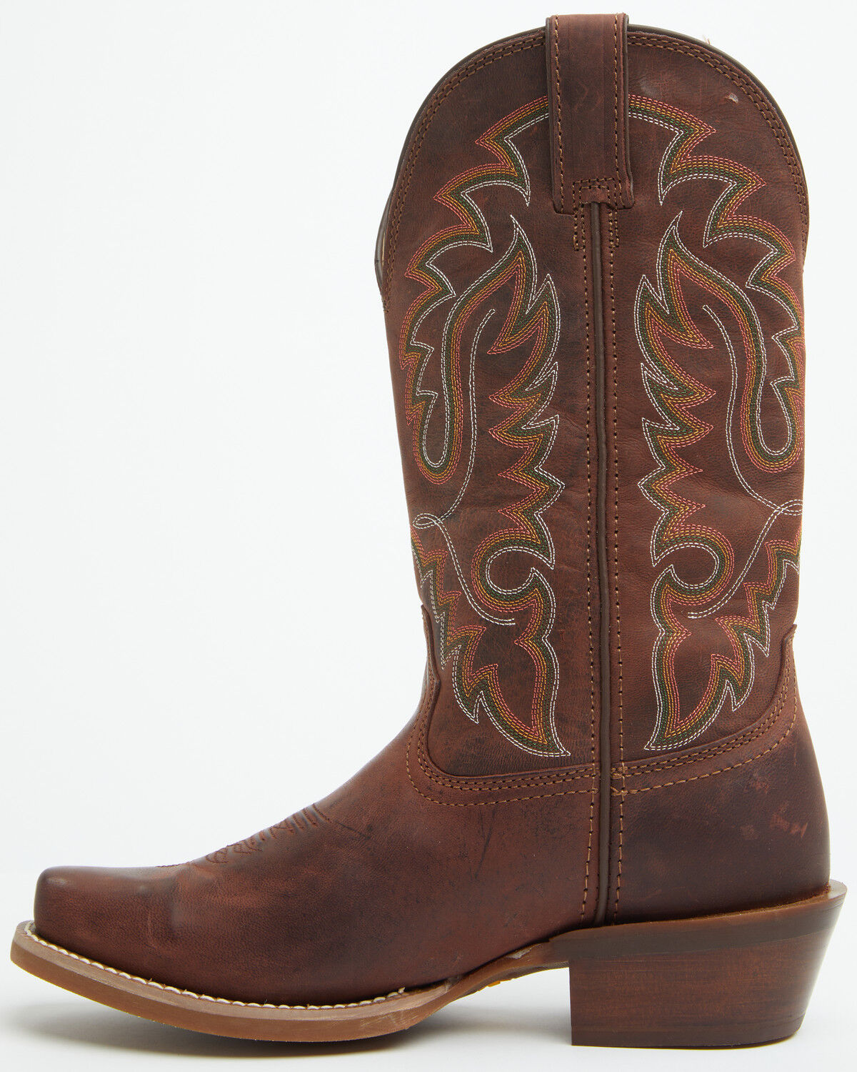 Image #3 - Justin Men's Frontier Cowboy Town Bay Performance Western Boots - Square Toe, Brown, hi-res