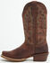 Image #3 - Justin Men's Frontier Cowboy Town Bay Performance Western Boots - Square Toe, Brown, hi-res