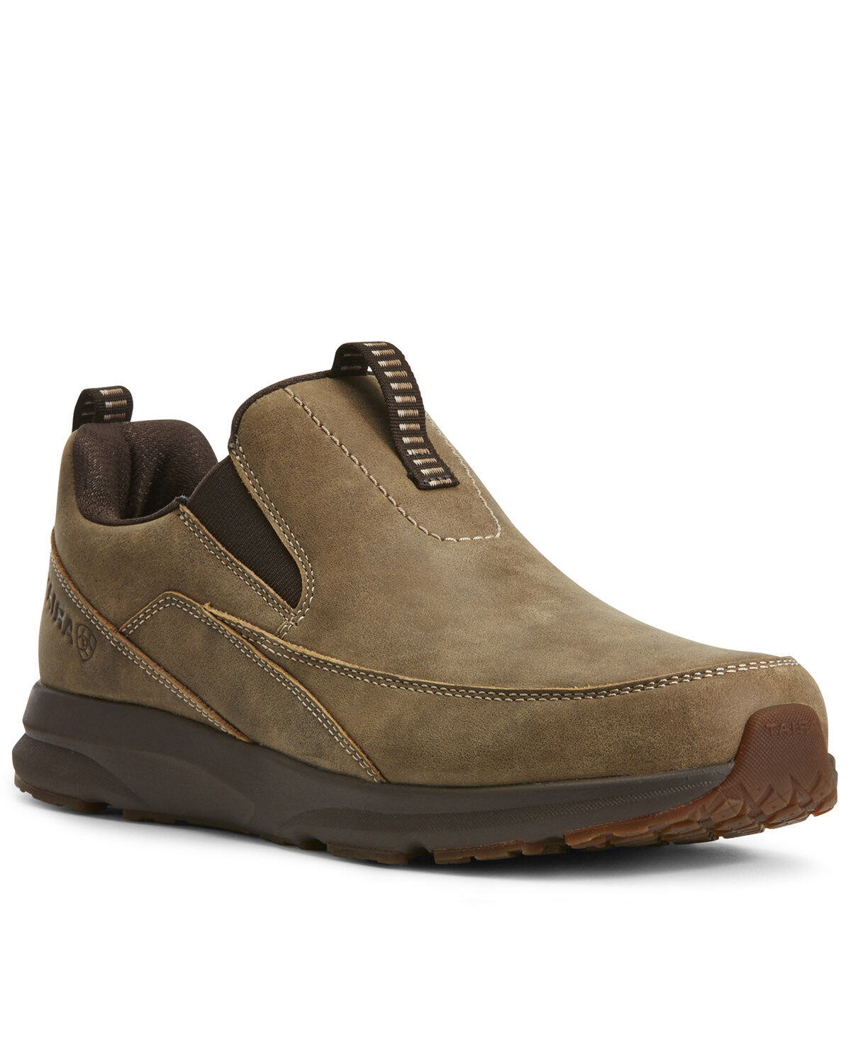 Image #1 - Ariat Men's Spitfire Slip-On Boots - Moc Toe, Brown, hi-res