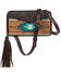 Image #1 - Ariat Women's Nellie Southwestern Crossbody Wallet, Brown, hi-res