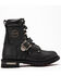 Image #2 - Milwaukee Leather Men's Buckled Lace-Up Boots - Round Toe, Black, hi-res