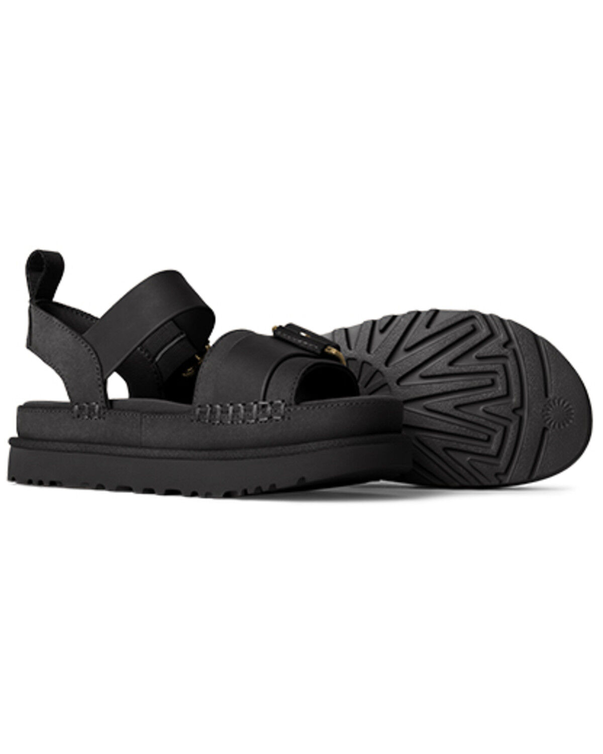 Image #1 - UGG Women's Goldenstar Villa Sandals, Black, hi-res