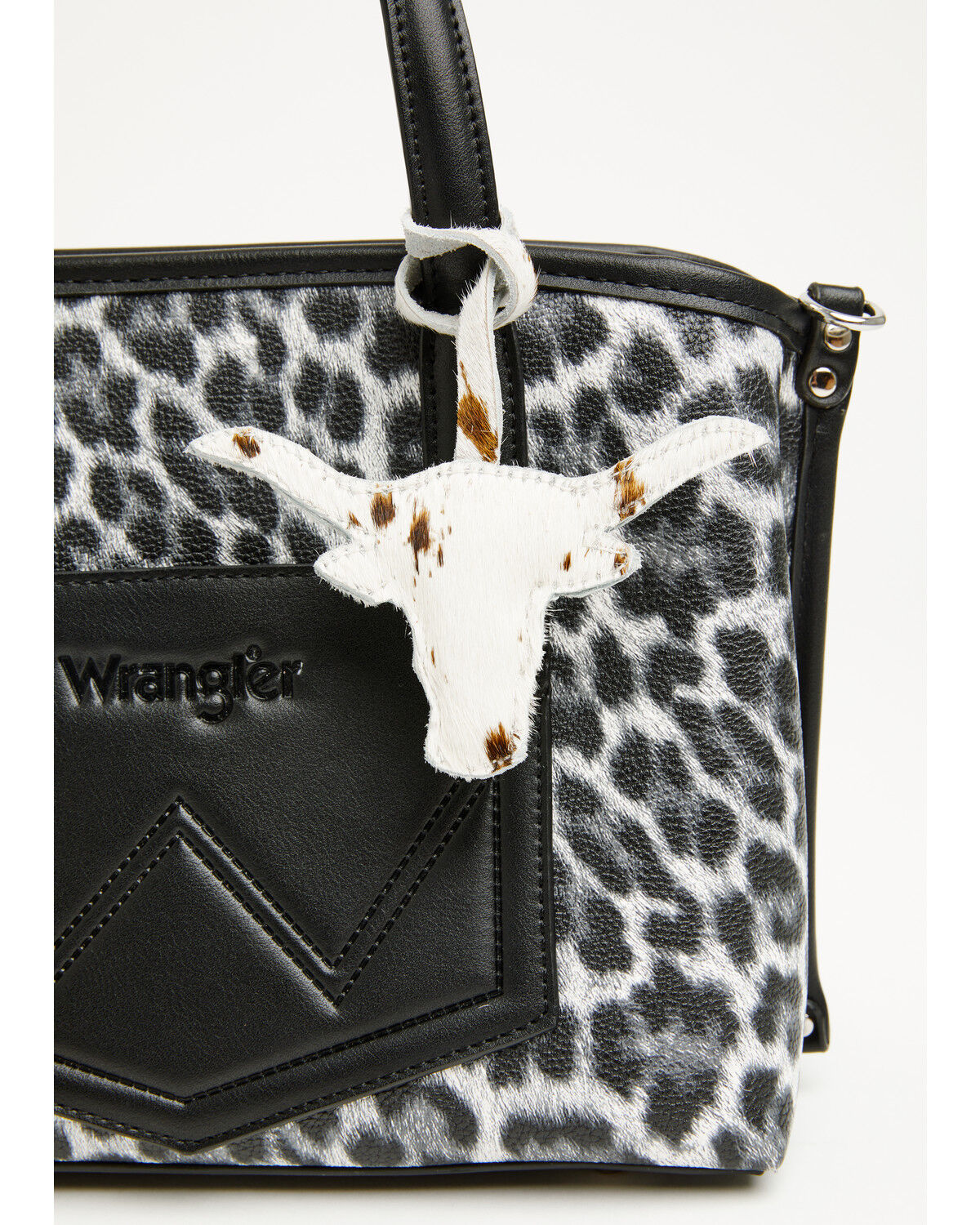 Image #2 - Shyanne Steer Head Cowhide Bag Charm, Brown, hi-res