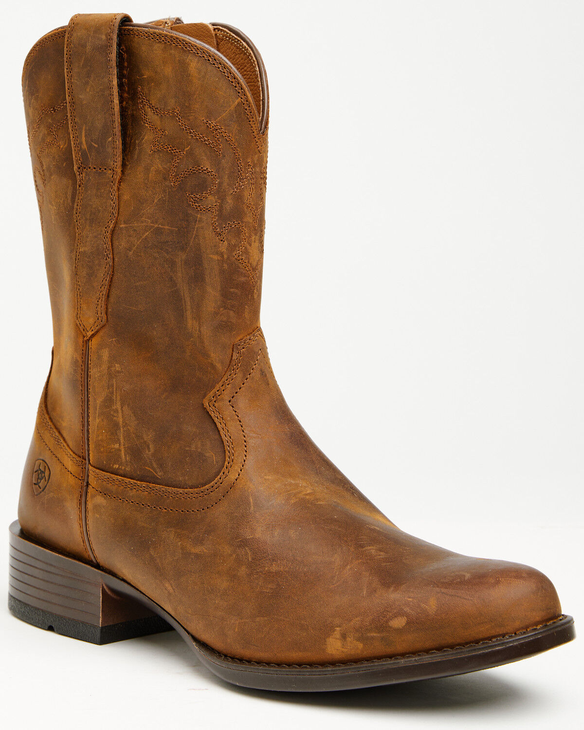 Image #1 - Ariat Men's Sonoro Western Roper Boots - Round Toe, Brown, hi-res