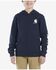 Image #2 - Carhartt Little Boys' Solid Logo Hooded Sweatshirt , Navy, hi-res