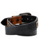 Image #3 - Cody James Men's Tooled With Floral Billets Western Belt, Black/tan, hi-res