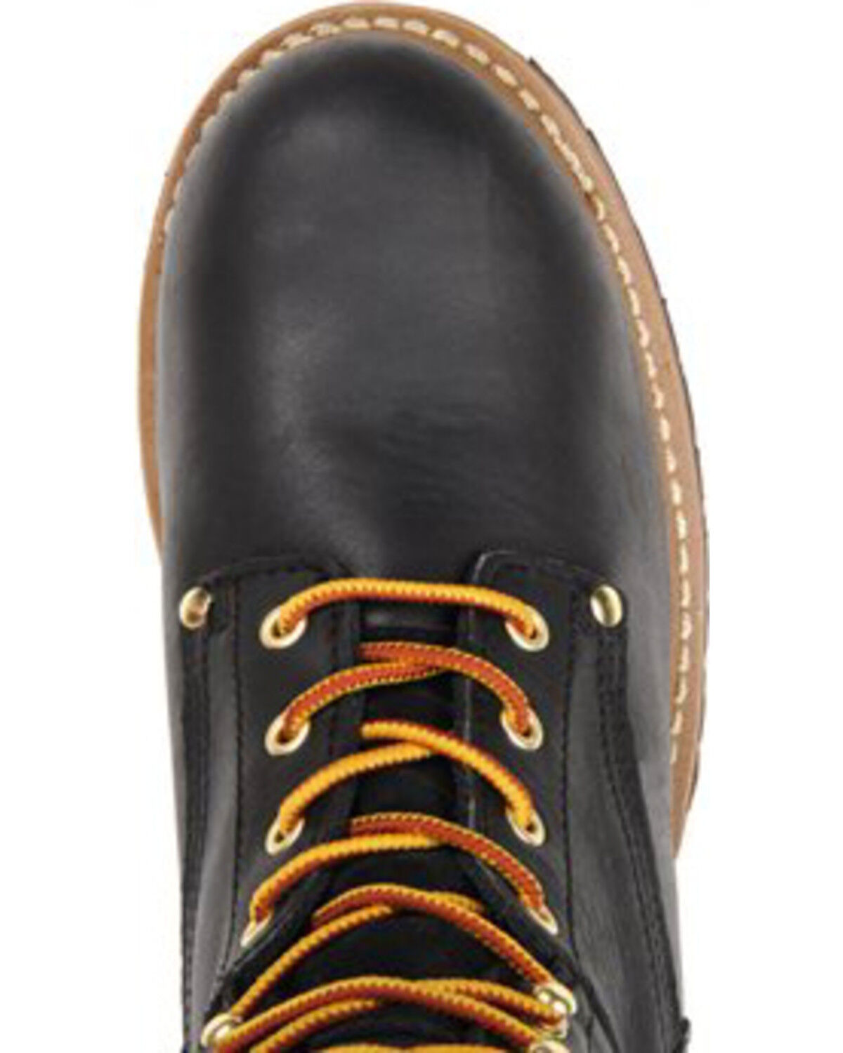 Image #6 - Carolina Men's Logger Boots - Soft Toe, Black, hi-res