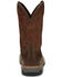 Image #4 - Justin Men's Carbide Western Work Boots - Composite Toe, Brown, hi-res