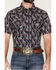 Image #3 - Cody James Men's Easy Livin' Paisley Print Short Sleeve Snap Western Shirt - Tall, Navy, hi-res