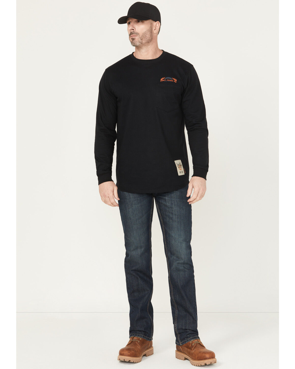 Cody James Men's FR Canter Dark Wash Straight Denim Jeans - Big, Dark Wash, hi-res