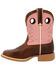 Image #3 - Durango Boys' Lil' Rebel Pro Western Boots - Broad Square Toe, Chestnut, hi-res